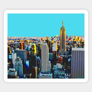 New York sunrise landscape Sticker